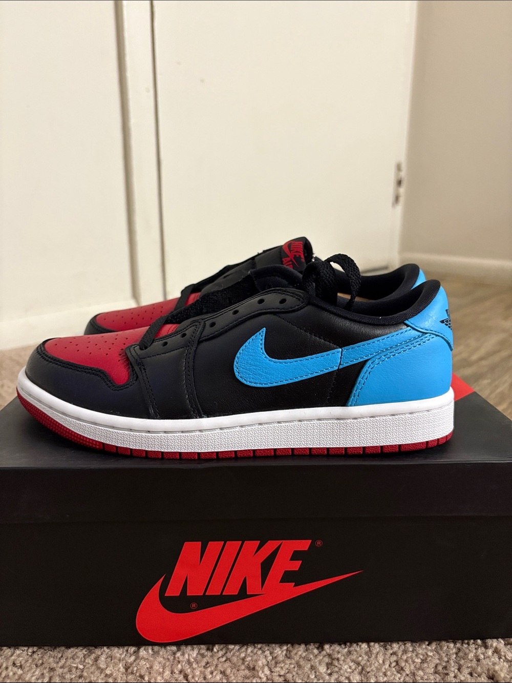 Nike Air Jordan 1 Low Black/Red/Blue